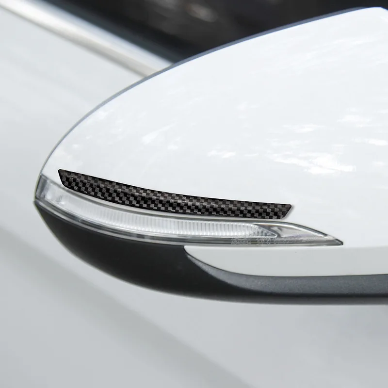 

Carbon Fiber Anti-collision Strip Car Rearview Mirror Car Door General Anti-collision Sticker Car Safety Sticke A Set of Four