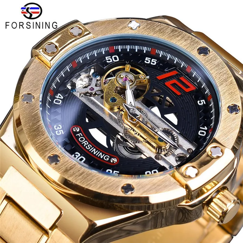 

2019 New Style forsining Fashion Casual Waterproof Tourbillon Fully Automatic Analog Watch