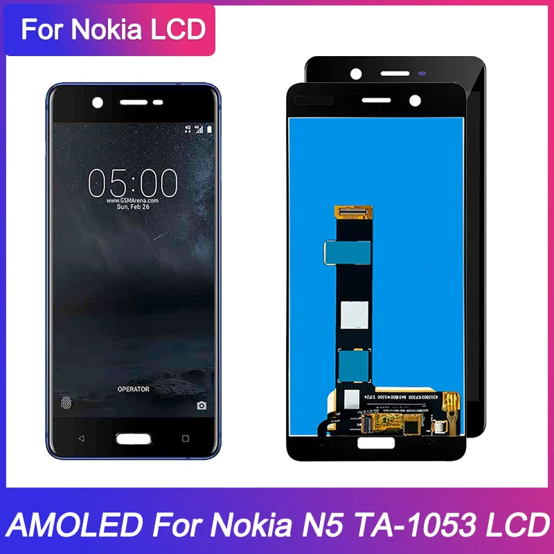 5.2" Original For Nokia 5 N5 TA-1024 TA-1027 TA-1044 TA-1053 LCD Display  Touch Screen Digitizer Assembly For Nokia N5 LCD Screen - AliExpress