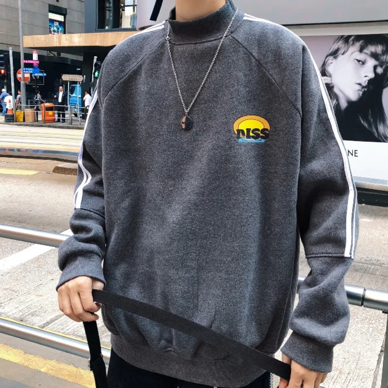 

2019 Autumn New Casual Letter Printing Long-sleeved Round Neck Loose Large Size Temperament Trend Cotton Hoodies Harajuku