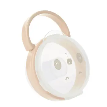 

2020 New Baby Pacifier Storage Box Cartoon Panda Pattern Pacifiers Nipple Transparent Dust Boxes Portable