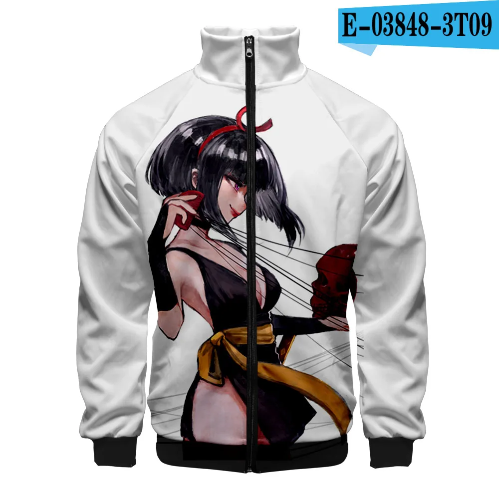Inuyasha, 3D принт, стоячий воротник, куртка на молнии для мужчин и женщин, модная Толстовка Inuyasha, Ainme, длинный рукав, куртки, одежда, новинка - Цвет: 3d-2515