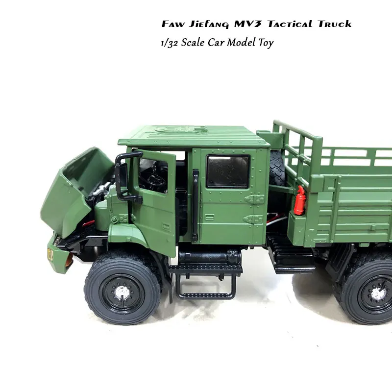 4 шт./лот JACKIEKIM 1/36 масштаб военная модель игрушки Faw Jiefang Mv3 Тактический грузовик звук и свет автомобиль из литого металла модель игрушки