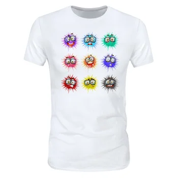 

Cloudstyle T-shirt Men 3D Printed Anti Virus Short Sleeves Tshirt White T Shirt Streetwear Tops Tees Asian Size