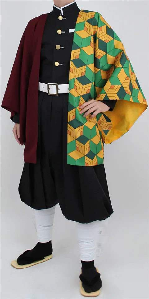 Убийца демона: Kimetsu No Yaiba Tomioka Giyuu кимоно униформа Косплей Костюм Хэллоуин костюм платье