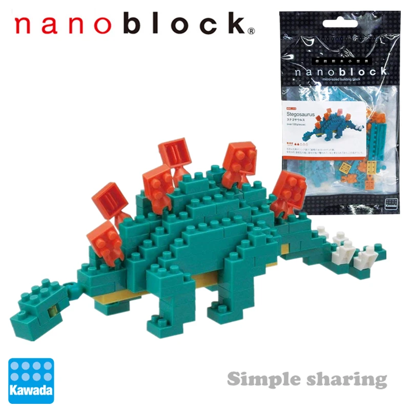 Строительные блоки Nanoblock строительные мини-игрушки 130 шт. 3D динозавр великолепный