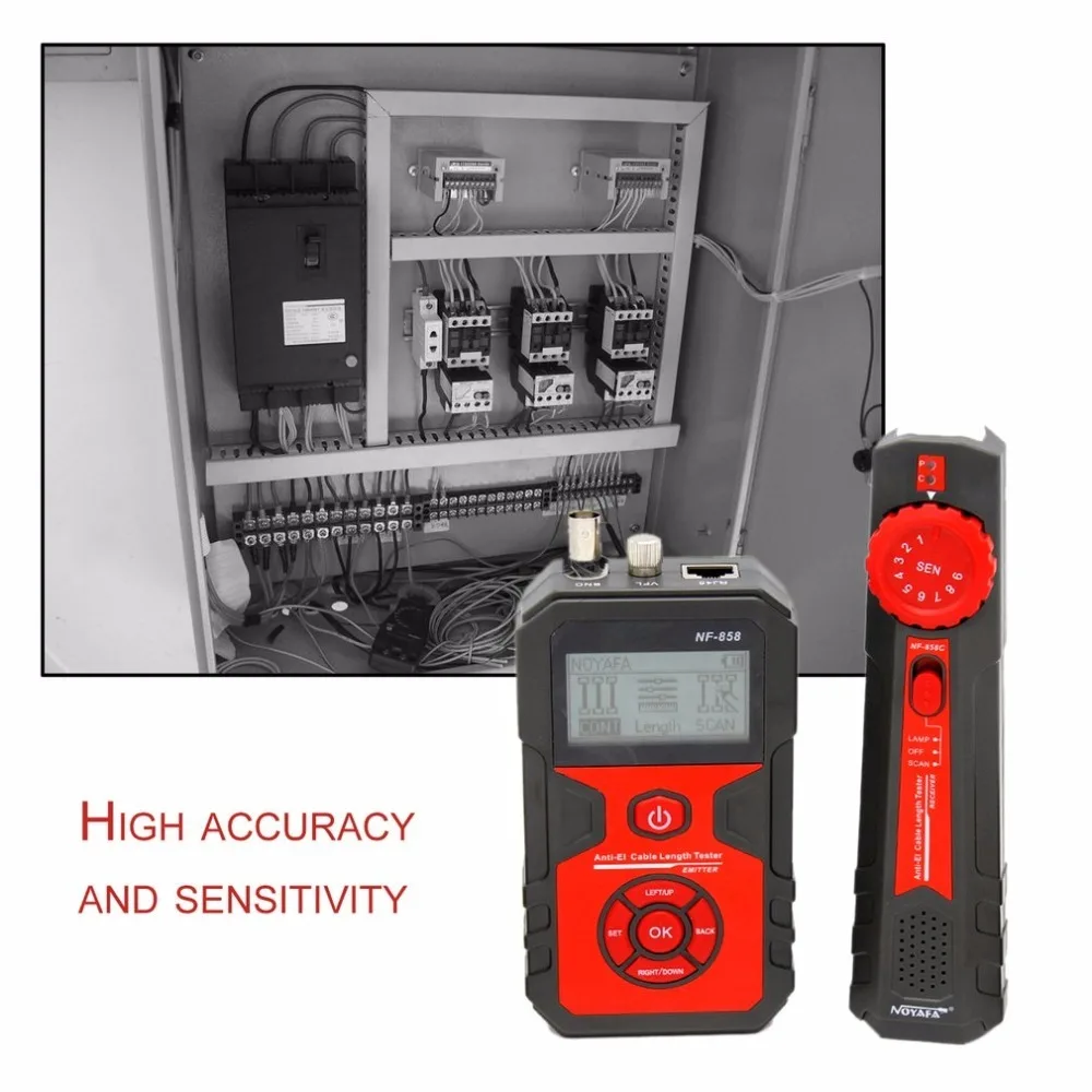 Noyafa NF-858 Network Cable Line Locator Portable Wire Tracker Cable Tester Finder For Cable Testing RJ11 RJ45 BNC Line