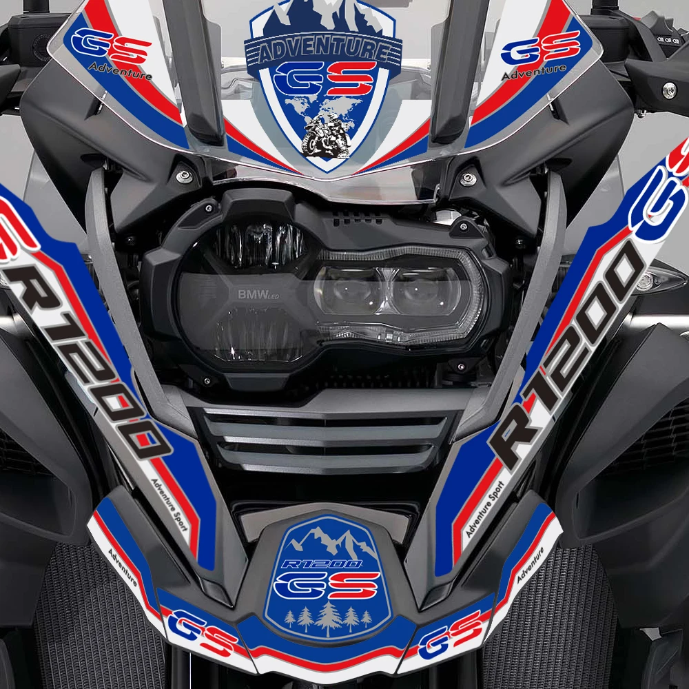 Side Box Stickers Protector For BMW R1200GS Tank Pad Fender Windshield Handguard Adventure Trunk  Aluminium Cases R1200 GS