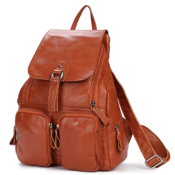 

NEW Real Leather Backpack WoMen Shoulder Bags WoMen Backpacks Genuine Leather Bolsas Mochila Ladies