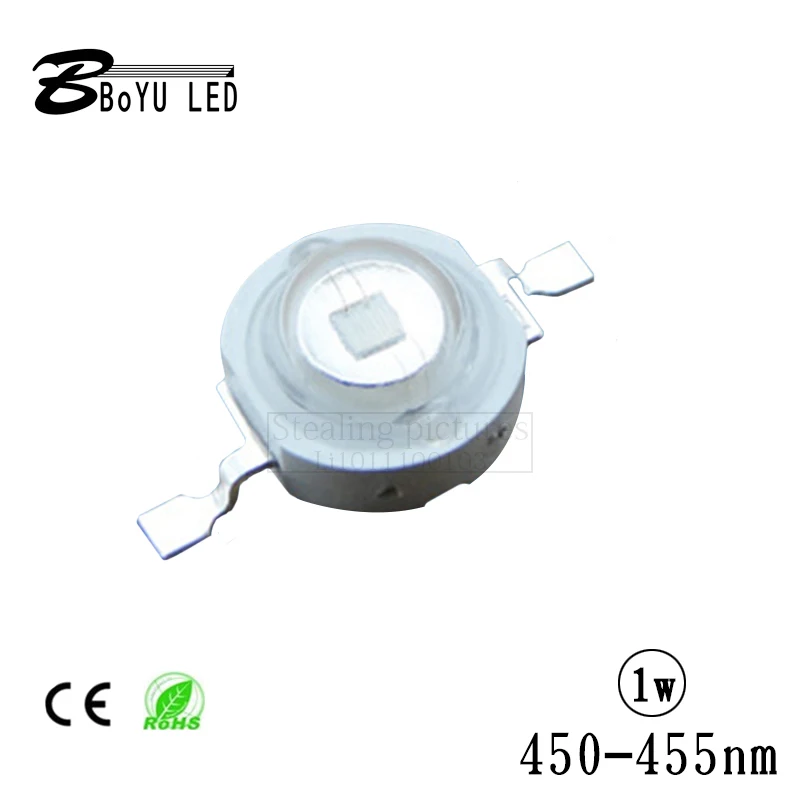 

High-power Cree LED 450-455nm 1W3W5WboyuLED high-power plant lamp blue led lamp beads 38mil blue