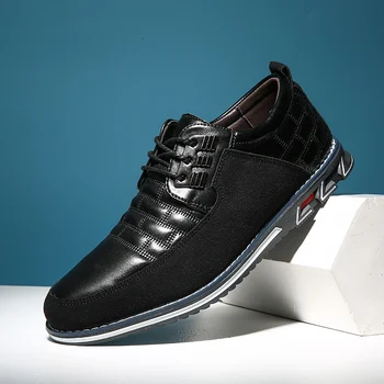 

New Designer Big Size 38-48 Oxfords Leather Men Shoes Fashion Casual Slip On Formal Business Wedding Dress Shoes men's shoes