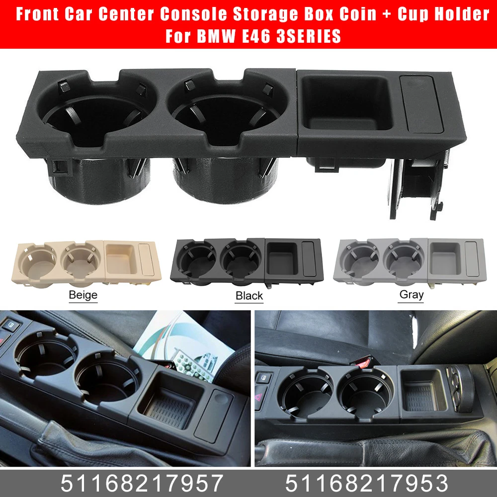 Front Car Center Console Storage Box Coin Cup Holder For Bmw E46 3series Drinks Holders Aliexpress
