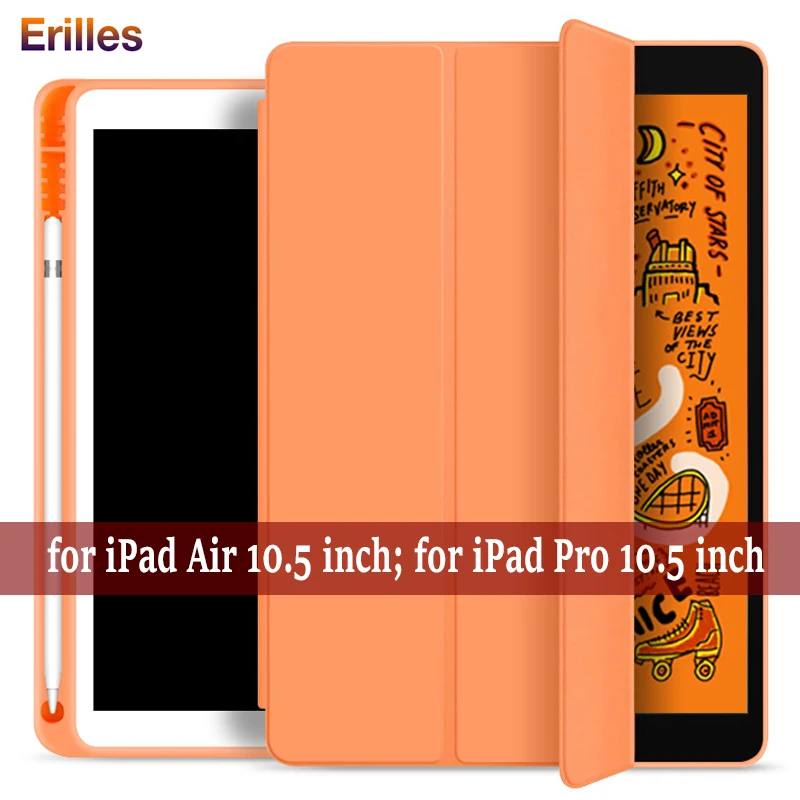 

Hide Pencil Holder Case For iPad AIR 3 10.5 2019 PU Leather Smart Cover for iPad Pro 10.5 Auto Wake Protective Shell A2153 A2123