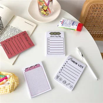 

Sandro ins students carry portable notes peach pea grid memo book check this hand account post-it