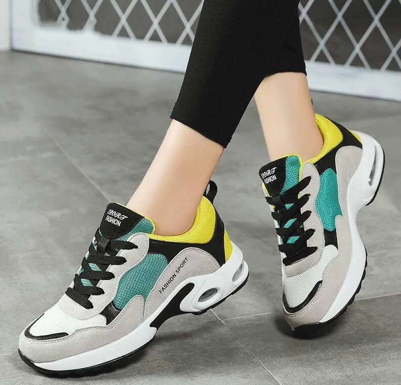 

Breathable Air Mesh Women Casual Shoes 2019 Spring Woman Sneakers Shoes Fashion Ladies Lace Up Flat Outdoor Shoes