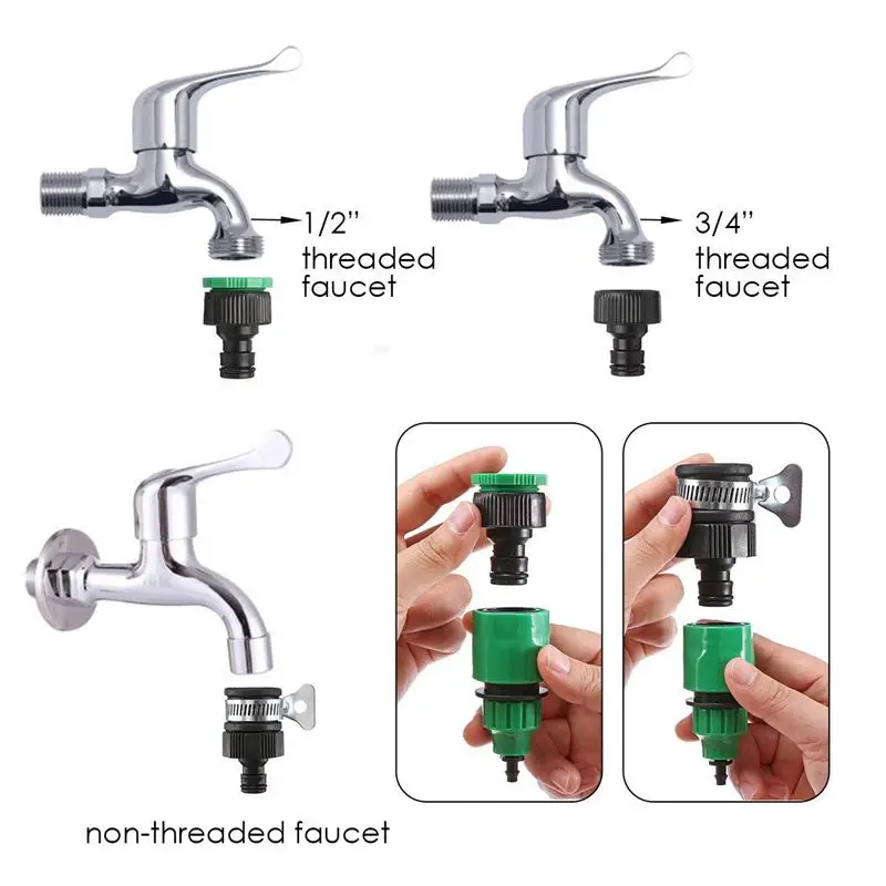HLZS-Micro-Flow Капельное орошение Регулируемые Наборы для Запотевания Система самотека садовый шланг автоматические наборы для полива(15m pro