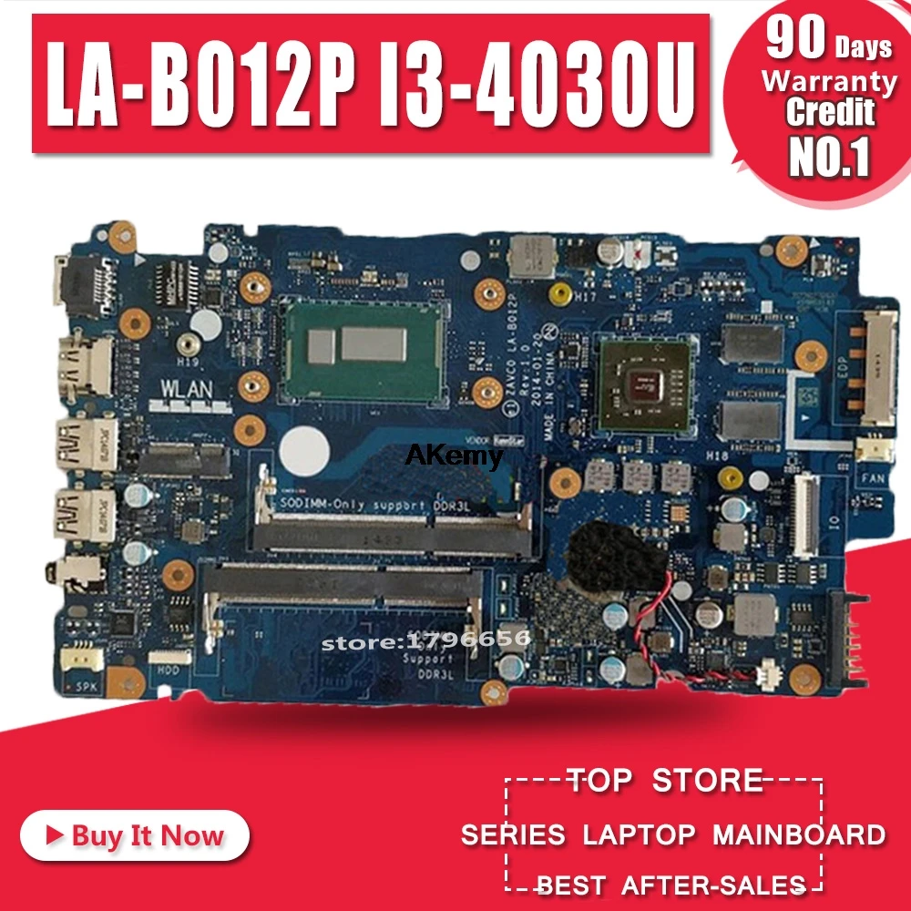 

CN-0XT04J XT04J FOR Dell Inspiron 5447 5442 5542 5547 Laptop Motherboard ZAVC0 LA-B012P REV:1.0 I3-4030U mainboard