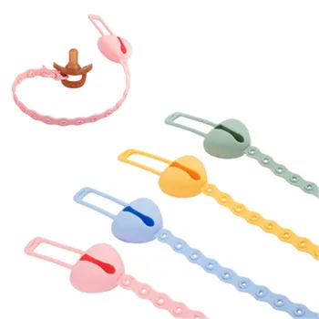 

DIY Baby Teethers Food Grade Silicone Anti-chain Shape DIY Pacifier Chain 3C Certification Baby Teether Toy for Baby For Gift