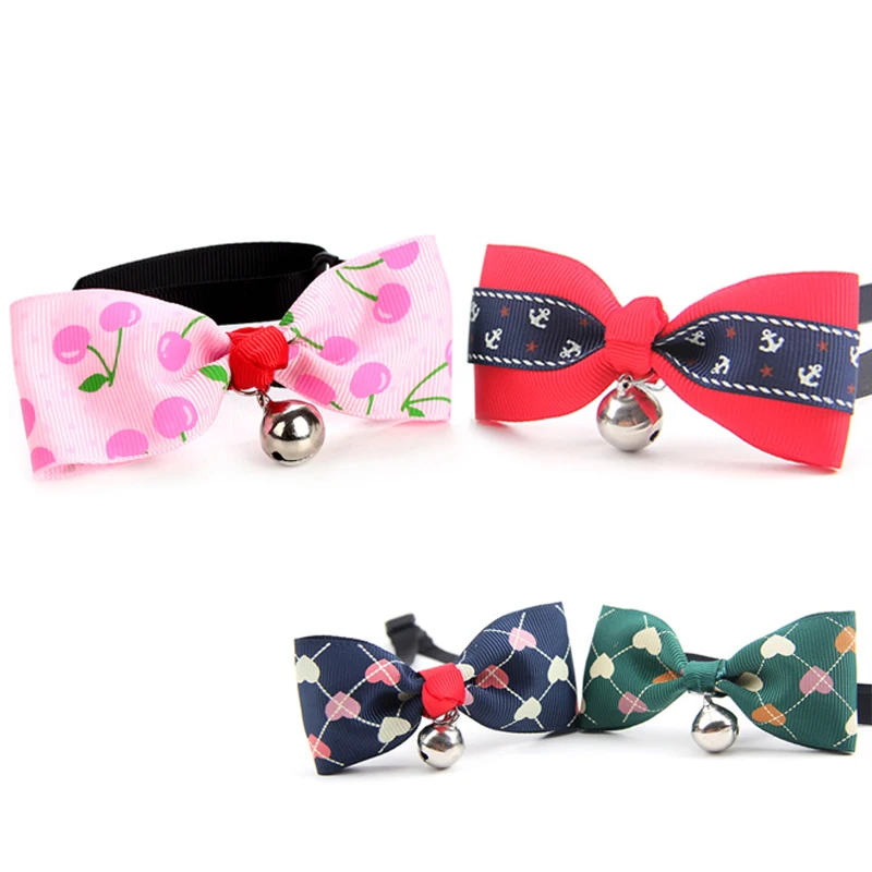 Adjustable Nylon Material Cat Collar Camouflage Bow Collar Plaid Flower Cloth For Medium Small Dogs Collar Cat Necklace 6 Colors Adjustable Nylon Material Cat Collar Camouflage Bow Collar Plaid Flower Cloth For Medium Small Dogs Collar Cat Necklace 6 Colors