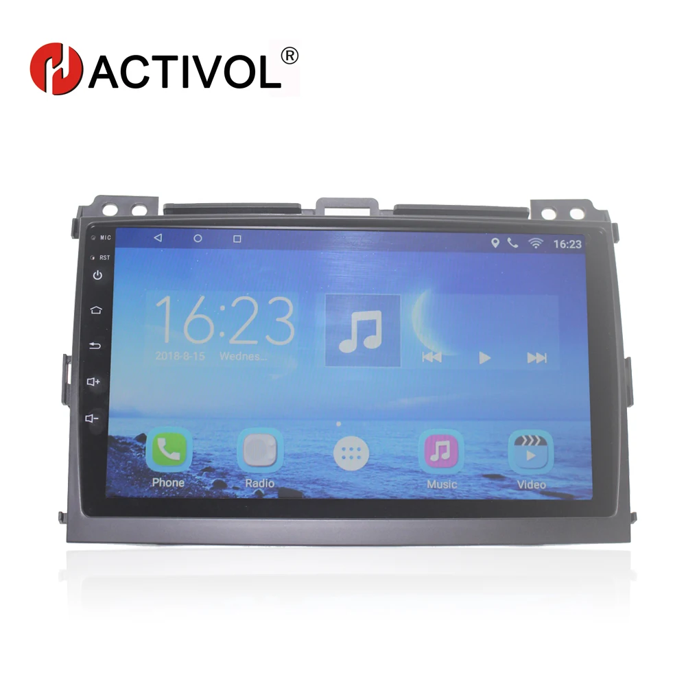 HACTIVOL 9 &quotчетырехъядерный автомобильный радиоприемник для Toyota Prado 2004 2009 android 7 0 dvd