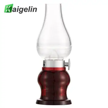 

Vantage Flameless Kerosene Lamp with Dimmer Control Key Retro USB Rechargeable Blow ON/OFF Control LED Night Light