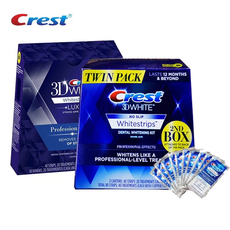 3D White Teeth Whitening Strips Professional Effects White Teeth Dental Whitening Whitestrips 5/10/14/16/20 Pouches Option teeth whitening strips