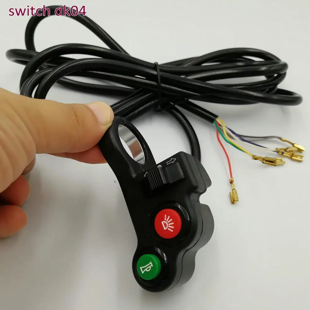 

frontlight horn turning light on/off switch button electric bike accessory scooter diy part folding bike MTB Tricycle ATV switch