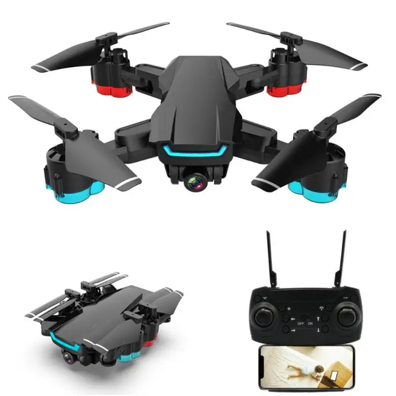 

1080P Camera Drone Four-Axis Folding RC Helicopter WIFI FPV Gravity Sense Quadcopter Smart Follow USB Remote Control Toys