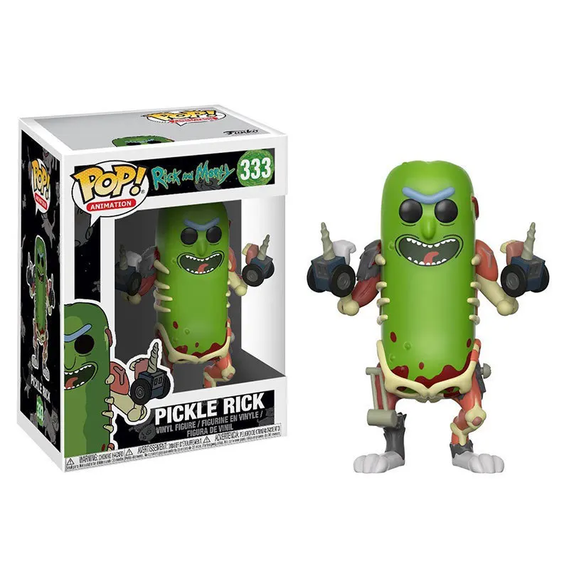 Funko Pop Pickle Рик и Морти Mr. meeseeks Pickle Рик Фильм Виниловые экшн-игрушки Фигурки Коллекционная модель игрушки для детей