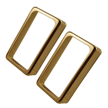 

A Pair of Brass Humbucker Pickup Covers for Electric Guitar Replacement Parts