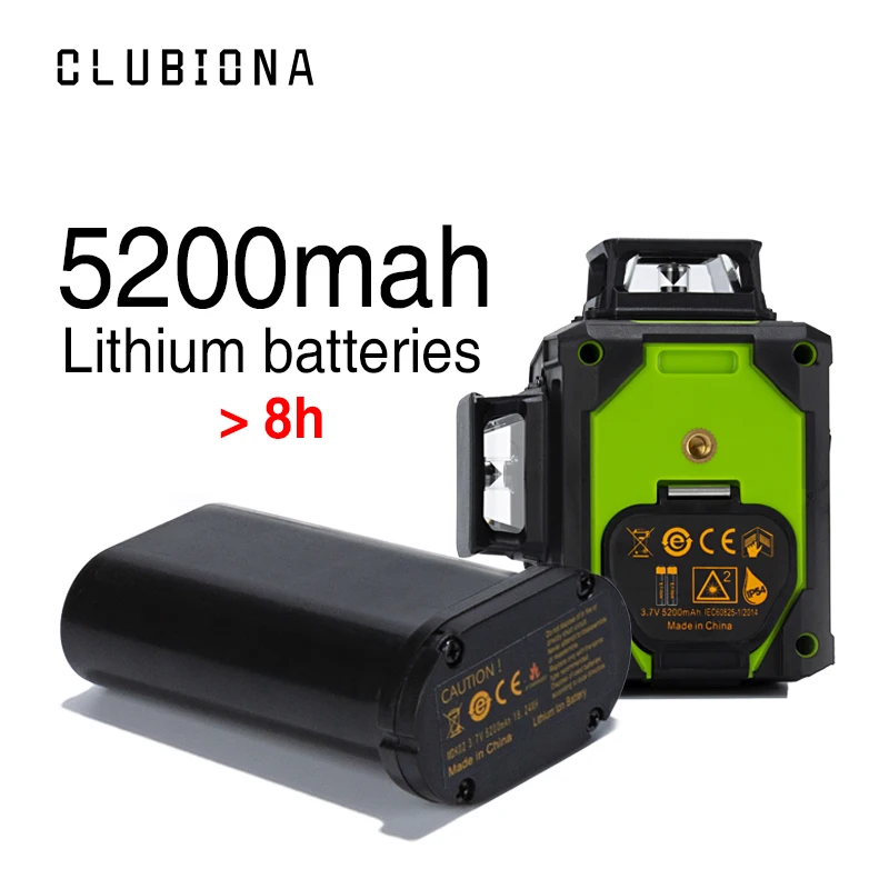 Clubiona CE сертифицированный 3D самонивелирующийся лазерный уровень с 360 градусов немецкий бренд лазерный диод Супер Мощная зеленая лазерная линия