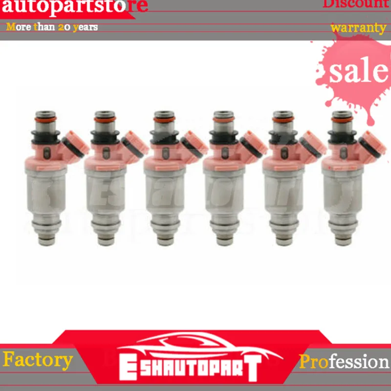 6x 23250-74080 23209-74080 Топливная форсунка для LEXUS на LX450 4.5L 1FZ 1995~ 1998