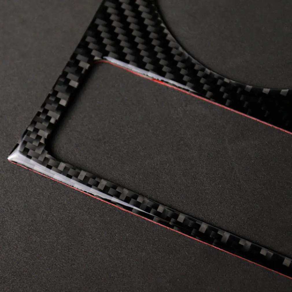  New Car Styling Carbon Fiber Trim Cup Holder Decorative Frame Decal Cover Sticker Cover For Audi A5