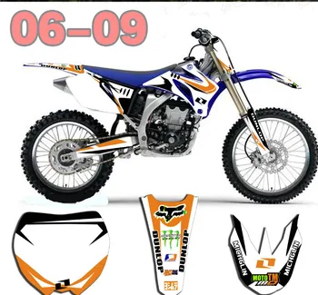 

Bike Motocorss Graphics Stickers Decals For Yamaha YZ250F YZ450F YZF250 YZF450 2006-2009
