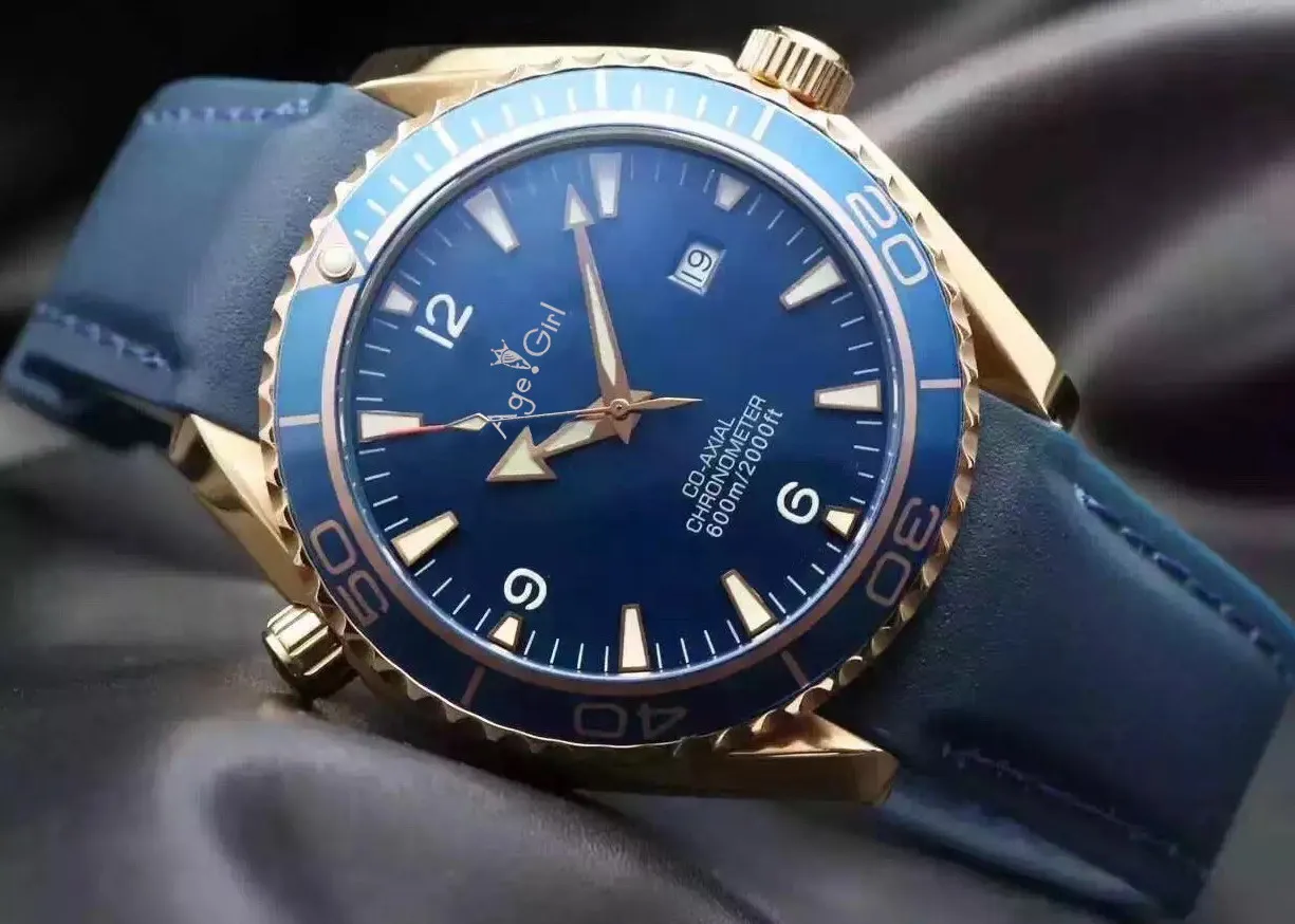 

Luxury Brand New Men Automatic Mechanical Black Silver Blue White Rubber Ceramic Bezel Stainless Steel 007 Sapphire Orange Watch