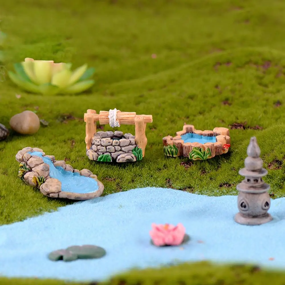

Newest DIY Miniature Mini Water Pool Fairy Garden Lawn Ornament For Mountain Dollhouse Home Decor Craft