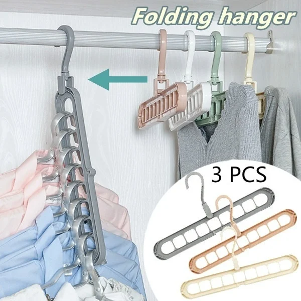 

Multi-port Support Circle Clothes Hanger Clothes Drying Rack Multifunction Plastic Scarf Clothes Hangers Hangers Storage Racks