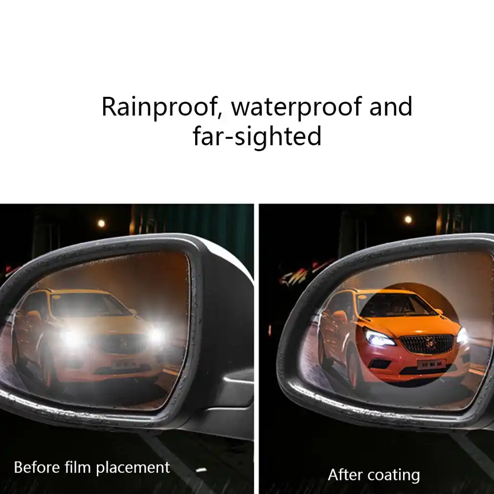 車のバックミラー雨フィルム車のリアビューカメラ反射ミラーフィルム雨の日ナノ防曇眩しい保護 鏡 カバー Aliexpress
