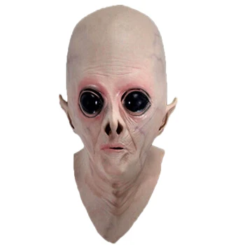 

Halloween Mask Alien Headgear UFO Head Cover Sci-fi Movie Theme Mask Adult COS Horror Ghost Gum Mask Festival Party Supplies