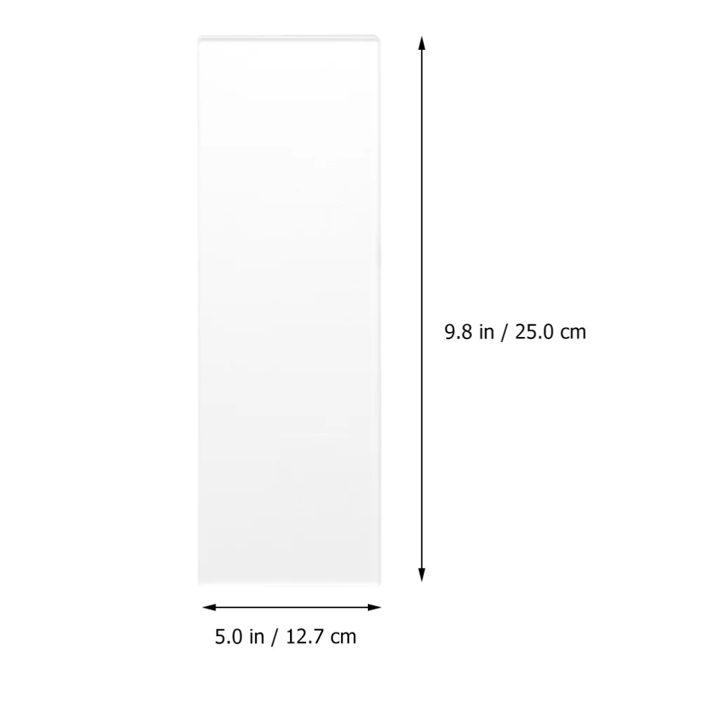 1Pc Scrapper Acrylic Rectangular Portable Transparent Cream Scraper Baking Tool Cake Scraper for Bakery Store Home