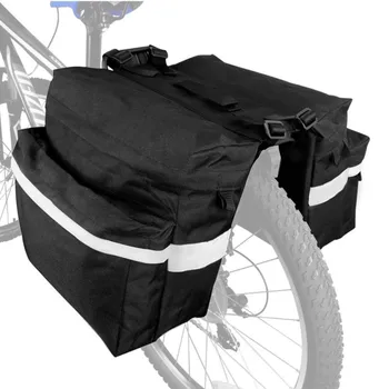 

Bike Rear Bag Bicycle Panniers Waterproof 600D Oxford Cloth Cycling Bike Carrier Trunk Large Capacity Rear Hanging Bag