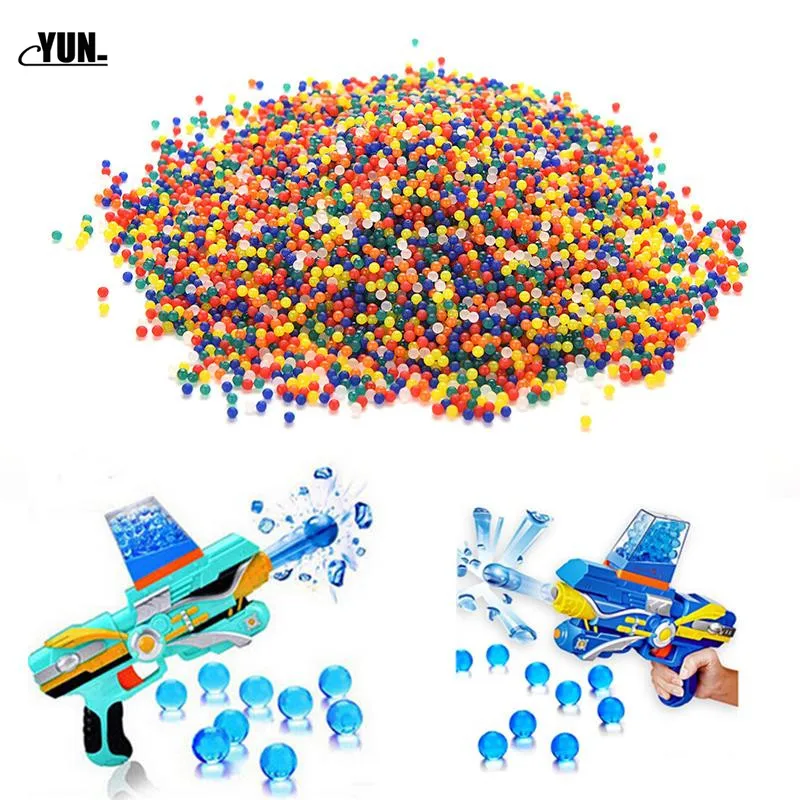 New 10000pcslot Colored Gun Toys Orbeez Soft Crystal Water Paintball Grow Balls Water Gun Bullet Grow Water Beads 5Z (13)