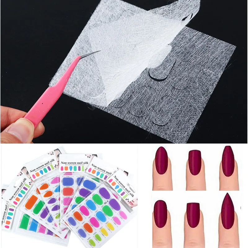 

Nail Art Extension Fiber Fiberglass Nail Quick Extensioner for UV Gel Poly Building Acrylic Tip Salon Tool Clips Silk Wraps