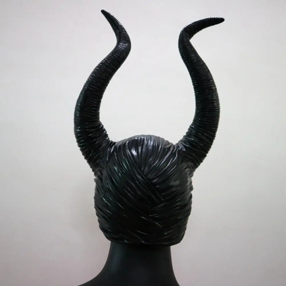 Maleficent черные рожки Хэллоуин женский костюм для вечеринки Jolie Косплей волшебный ужас