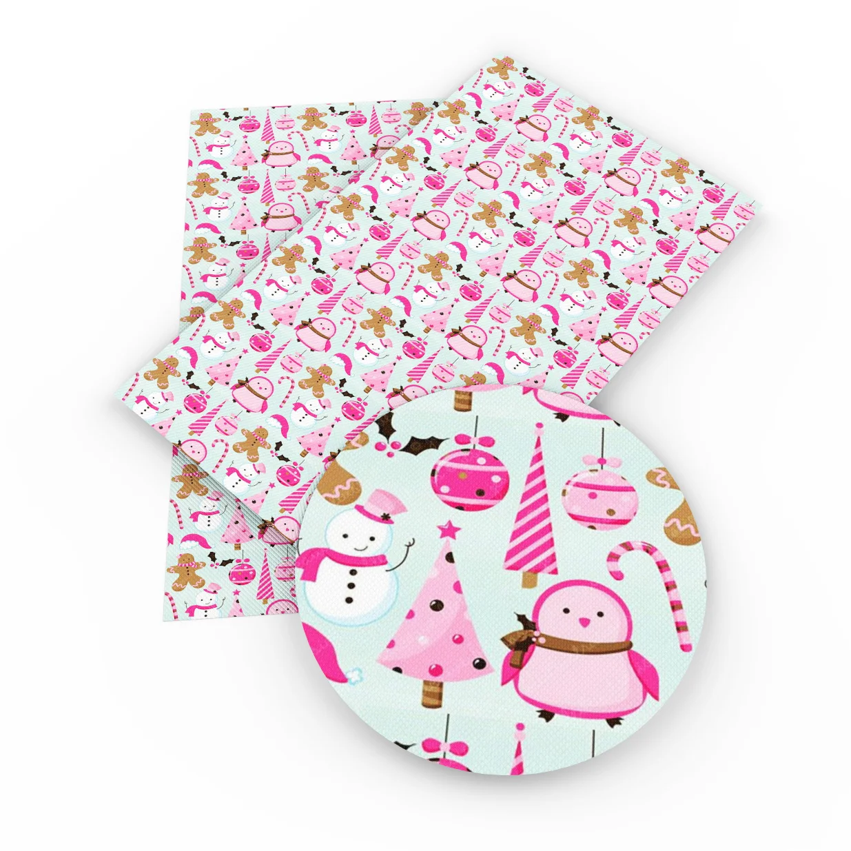1064239001 David accessories 20*34 см виниловый Рождественский фон с искусственной искусственная кожа для самостоятельного пошива одежды сумки узлом-бантиком, 1Yc4270 - Цвет: 1064239001
