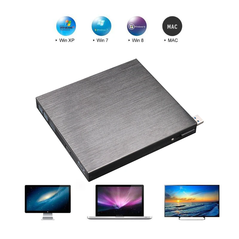 External Bluray Drive Usb 3 0 Optical Drive Bd Re Cd Dvd Rw Burner Writer Portatil 4