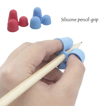 

4Pcs Pencil Grip Ergonomic Writing Aid for Kids Learning Hold Pen Writing Posture Correct Fit on Pencil Pen Crayon Drawing
