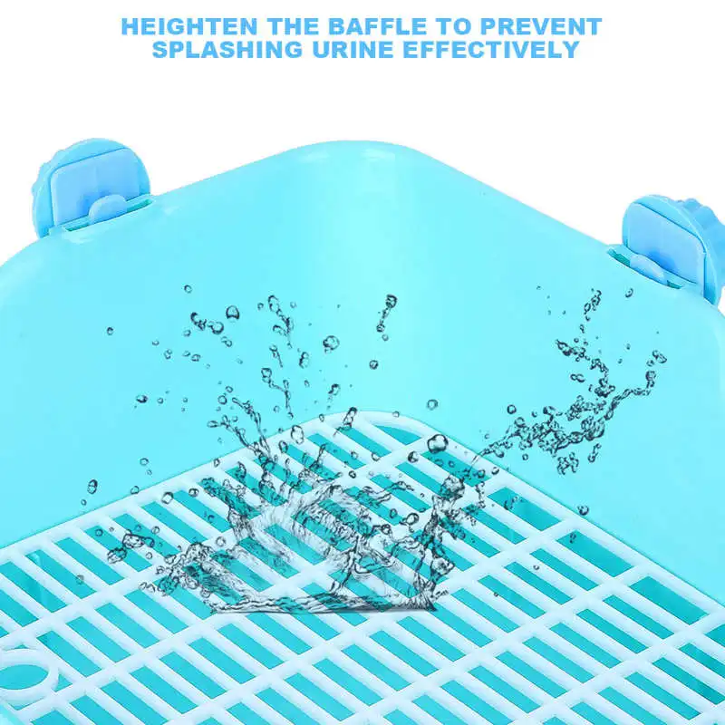Rabbit Toilet Square Shape Pet Toilet Small Animal Toilet for Rabbit Chinchilla Guinea Pig Cage Hamster Bathroom Small Pet Cage 4