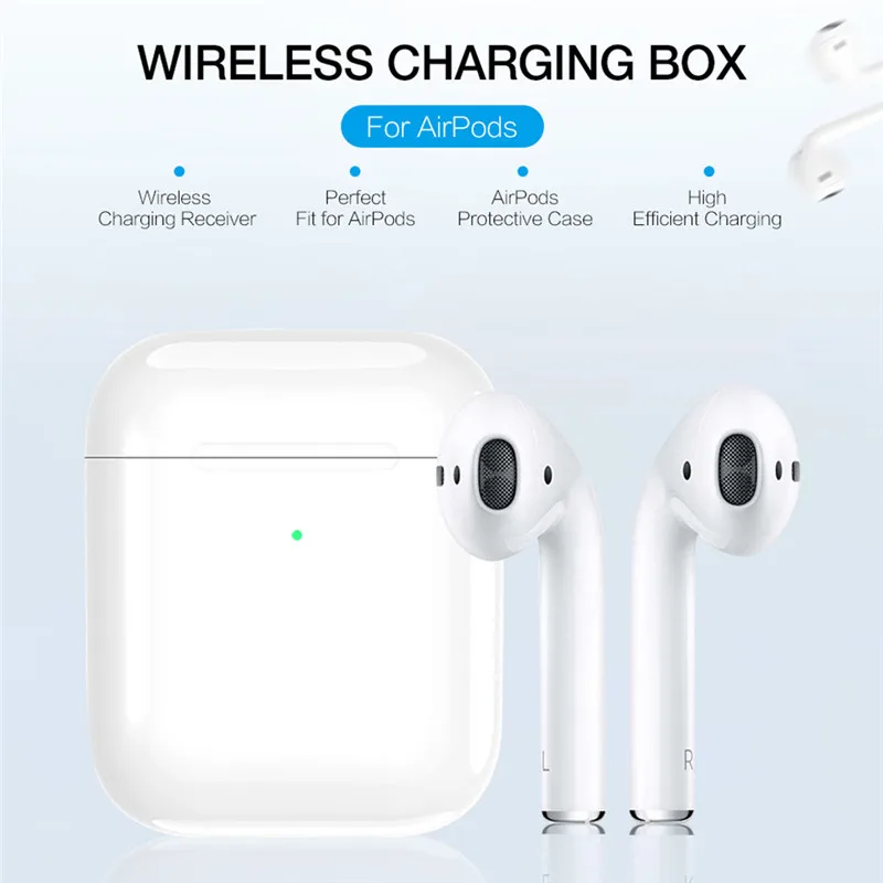 Чехол для Airpods для быстрой беспроводной зарядки, чехол для Apple Air Pods 1/2, аксессуары для зарядки наушников