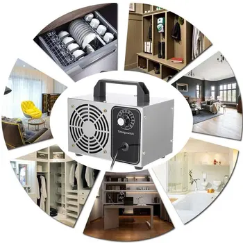 

28g Ozone Generator Ozonator Machine Air Purifier Timer Control Disinfection Equipment Addition to Formaldehyde